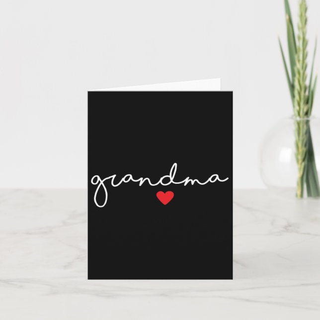 Grandma Heart  Card (Front)