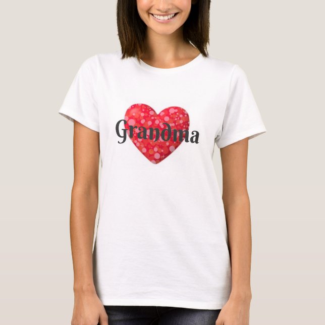Grandma Heart T-Shirt (Front)