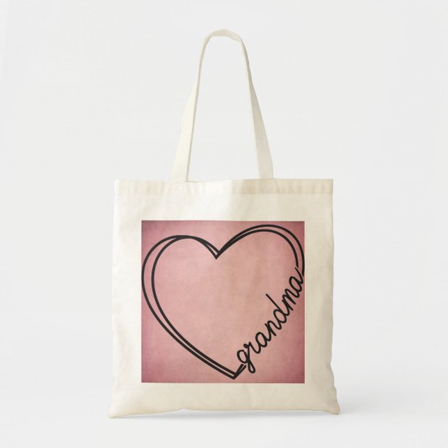Grandma Heart  Tote Bag (Front)