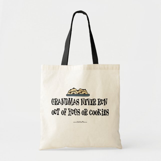 Grandma Hugs & Cookies Tote Bag (Front)