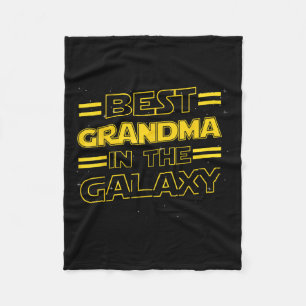 Grandma In The Galaxy Funny Mothers Day Gift For M Fleece Blanket