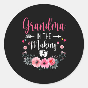 Grandma In The Making Vitro Fertilization Pregnanc Classic Round Sticker