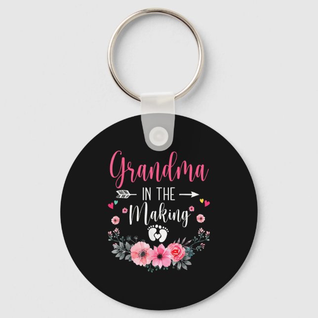 Grandma In The Making Vitro Fertilization Pregnanc Key Ring (Front)