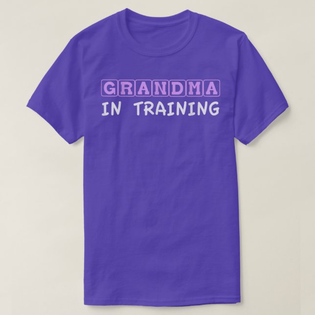 Grandma In Training T Baby Announcement Tee  (Design Front)