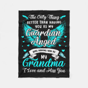 Grandma is Guardian Angel Missing Grandma In Fleece Blanket