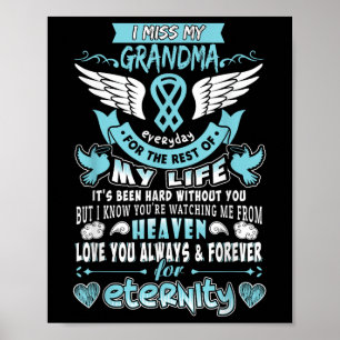 Grandma Is My Guardian Angel Missing Memorial Day  Poster