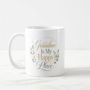 Grandma Is My Happy Place Coffee Mug