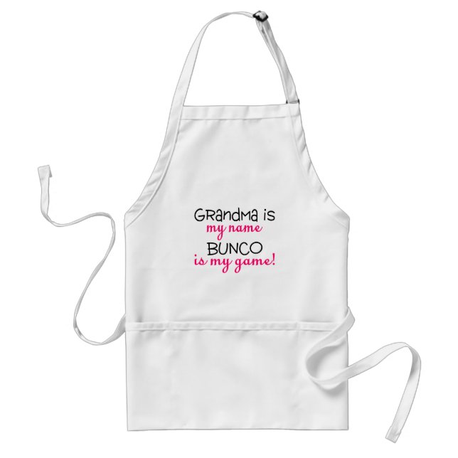 Grandma Is My Name Bunco Is My Game Standard Apron (Front)