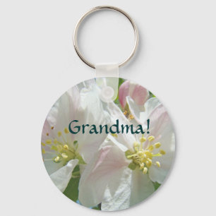 Grandma! keychain Apple Blososm Flowers