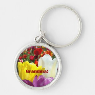 Grandma! keychain Tulip Flowers Spring