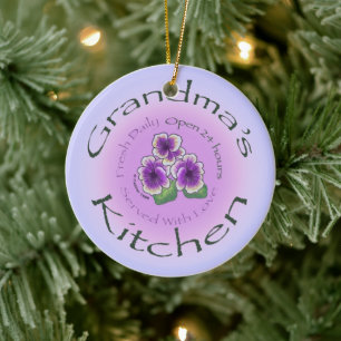 Grandma Kitchen Ceramic Ornament