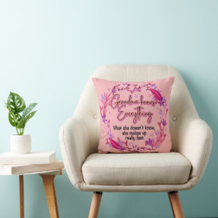 Grandma Knows Everything Cushion