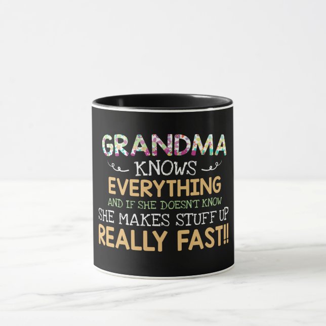 Grandma Knows Everything Mug (Center)