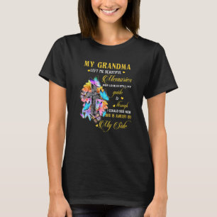 Grandma Left Me Beautiful Memories She Is Always B T-Shirt