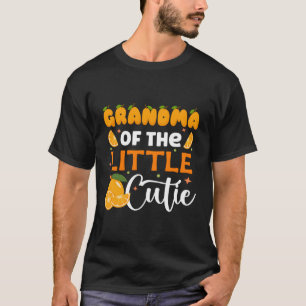 Grandma Little Cutie Baby Shower Orange Py T-Shirt