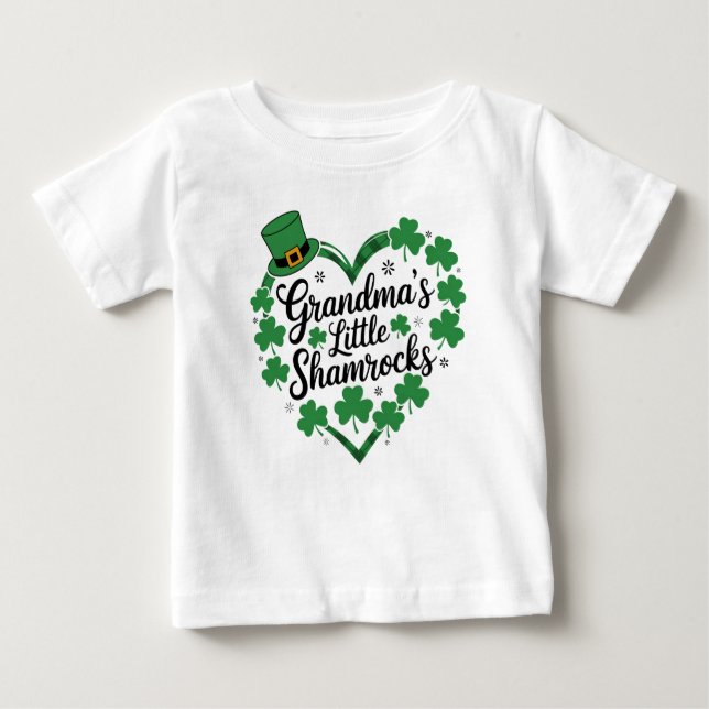 Grandma Little Shamrock  Baby T-Shirt (Front)