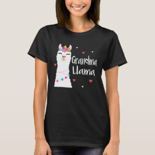 Grandma Llama Cute Llamas Lover For Women Nana T-Shirt
