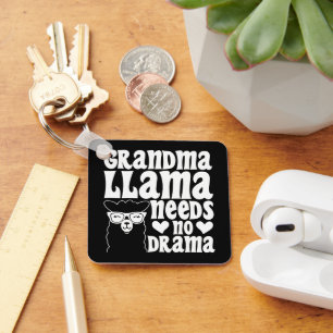 Grandma Llama Needs No Drama Mother's Day Key Ring