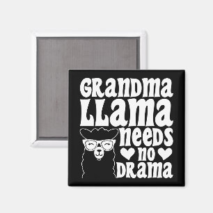 Grandma Llama Needs No Drama Mother's Day Magnet