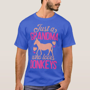 Grandma Love Donkeys Funny Grandmother Granny Farm T-Shirt