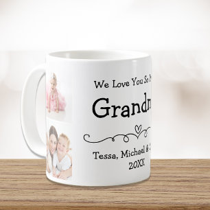 Grandma Love You Personalised Photo Coffee Mug