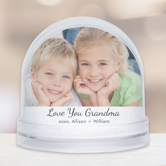 Grandma Love You Photo Snowglobe (Creator Uploaded)