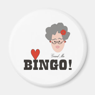 Grandma Loves Bingo Magnet