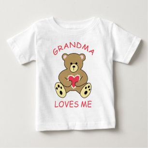 Grandma Loves Me Baby T-Shirt