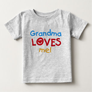 Grandma Loves Me Baby T-Shirt