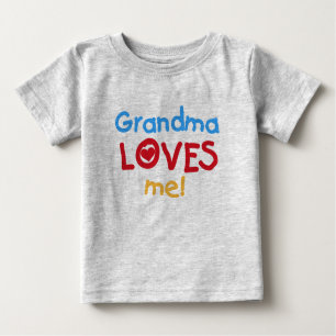 Grandma Loves Me Baby T-Shirt