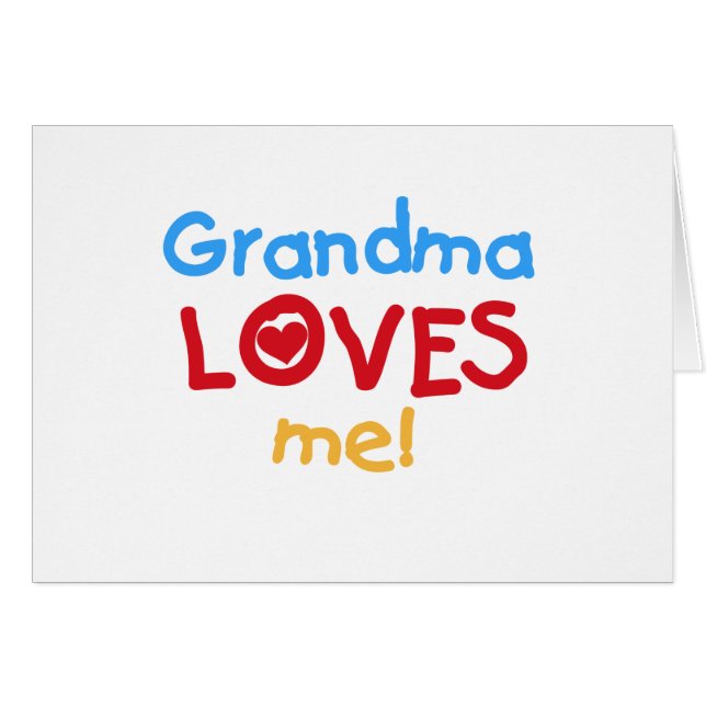 Grandma Loves Me T-shirts and Gifts (Front Horizontal)
