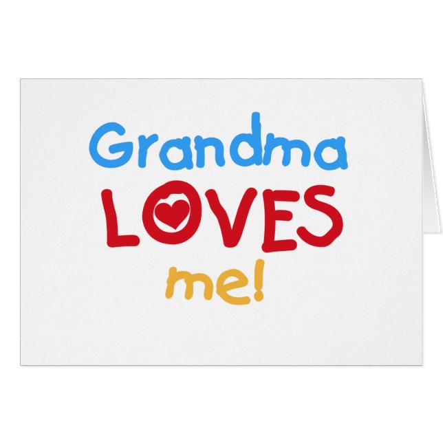 Grandma Loves Me T-shirts and Gifts (Front Horizontal)