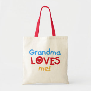 Grandma Loves Me T-shirts and Gifts Tote Bag