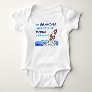 Grandma loves me to the moon and back baby bodysuit