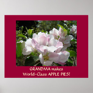 GRANDMA makes WORLD-CLASS Apple Pies! Art Gift Poster