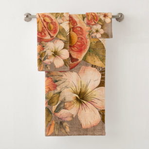 Grandma Manuela's Guavas Bath Towel Set