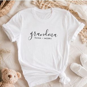 grandma Modern Mum Kids Names grandma Day Tri-Blend Shirt