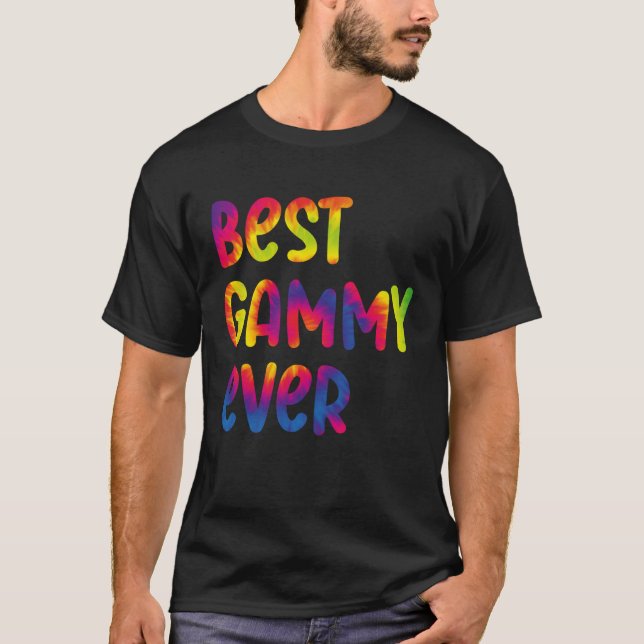 Grandma Mothers Day Best Gammy Ever Tie Dye T-Shirt (Front)