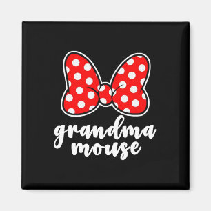 Grandma Mouse Family Vacation - Funny Grandma Mous Magnet