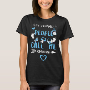 Grandma My Favorite People Call Me Grandma  Baby B T-Shirt