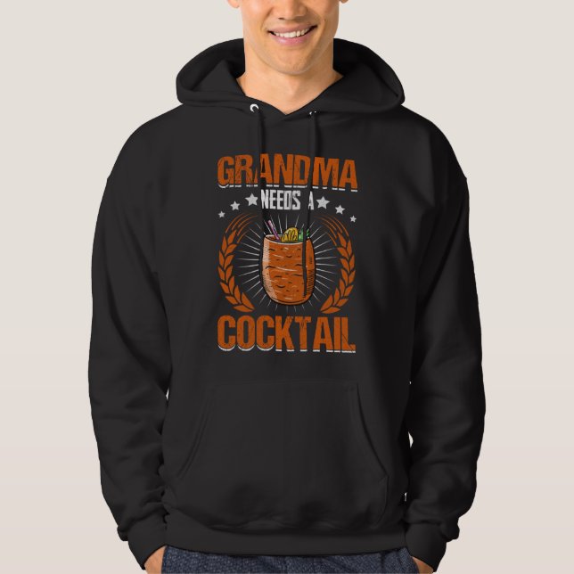 Grandma Needs A Cocktail Hoodie (Front)