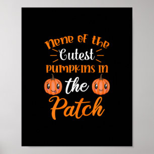 Grandma Nene Of Cutest Pumpkins In Patch Thanksgiv Poster