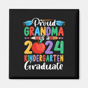 Grandma Of 2024 Kindergarten Graduate Graduation 1 Magnet