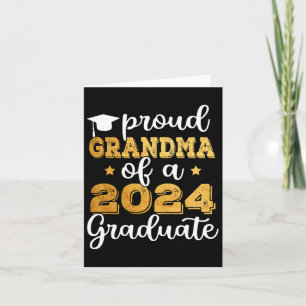 Grandma Of A 2024 Graduate Cl Of 2024 Graduation 2 Card