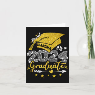 Grandma Of A 2024 Graduate For Family Graduation 2 Card