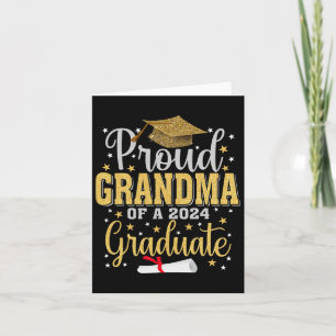 Grandma Of A 2024 Graduate For Family Graduation 4 Card