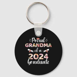 Grandma Of A 2024 Graduate For Family Graduation Key Ring