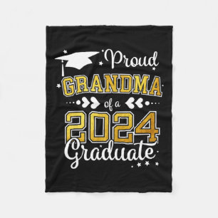 Grandma Of A Cl Of 2024 Graduate 2024 Senior 2024 Fleece Blanket
