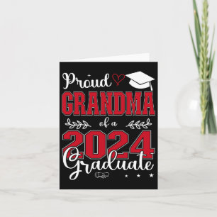 Grandma Of A Cl Of 2024 Graduate For Graduation  Card