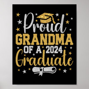 Grandma Of A Cl Of 2024 Graduate Graduation Nana  Poster